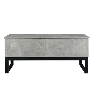 Lift Top Coffee Table with Open Storage, Adjustable Desktop Height Coffee Table for Living Room - 1 of 4