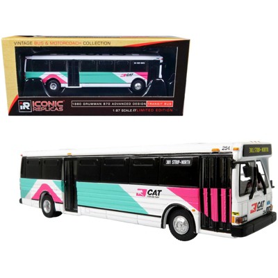 1980 Grumman 870 Advanced Design Bus (Citizens Area Transit) Las Vegas "301 Strip-North" 1/87 Diecast Model by Iconic Replicas