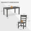 Arceso Armless HDPS Outdoor Dining Chairs, Weather-Resistant Patio Chairs, 350 lb Support, for Lawn, Garden, Backyard or Indoor Use - 3 of 4
