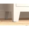 Fontoi Decorative Storage Cabinets, Dining Room Storage Cabinets with 2 Fluted Glass Doors Cabinet, Freestanding Cabinet, White, 31.5"*15.74"*70.87" - 3 of 4