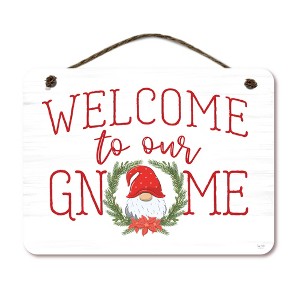 Courtside Market Welcome Home Gnome 12x16 Hanging Artboard with Twine - 1 of 2