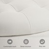 GDFStudio Bowen 18.7" Round Upholstered Storage Ottoman with Removable Lid - 4 of 4