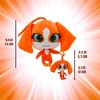 Miraculous Ladybug Kwami Plush Kit, Mon Ami, 9-Inch Plush with Resin Eyes and Lifesize 5-Inch Stuffed Toy with Matching Backpack Keychain - 4 of 4