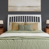 AFI Furnishings Orleans Queen Sleigh Solid Wood Slat Headboard, White - 2 of 4