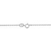 EVERLY JEWELRY  |   Sterling Silver 1/8 CT TGW Created Blue Sapphire Necklace With Chain - 2 of 4