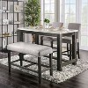 Set of 2 Norelo 25" Upholstered Counter Height Barstools Light Gray - HOMES: Inside + Out: Transitional Style, Footrest - 3 of 4