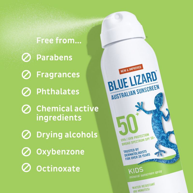 Blue Lizard Kids&#39; Mineral Sunscreen Spray - SPF 50+ - 4.5 oz, 4 of 9