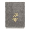 Linum Home Textiles 100% Turkish Cotton MONICA Gold Thread 3PC Embellished Towel Set - 4 of 4