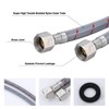 WOWOW 3/8 in. Female Compression x M10 Male Connector x in. Braided Nylon Faucet Connector - 4 of 4