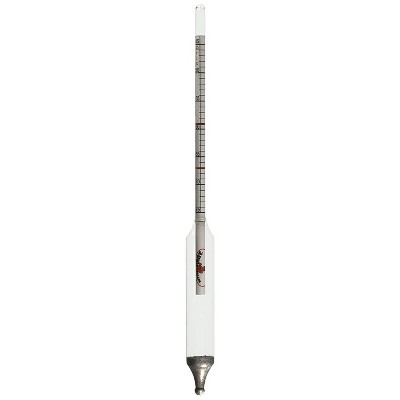 Miller Durable Glass Maple Sap Hydrometer and Candy Thermometer for Measuring Syrup Density, Clear