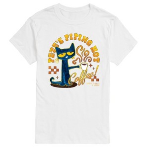 Men's - Pete the Cat - Piping Hot Coffee Short Sleeve Graphic T-Shirt - 1 of 4