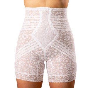 RAGO Style 6207 | No Roll High Waist Lace Thigh Slimmer with Extra Firm ...
