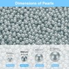 Unique Bargains No Hole ABS Round Faux Pearl for Vase Fillers DIY Home Decoration 2500 Pcs - 2 of 4