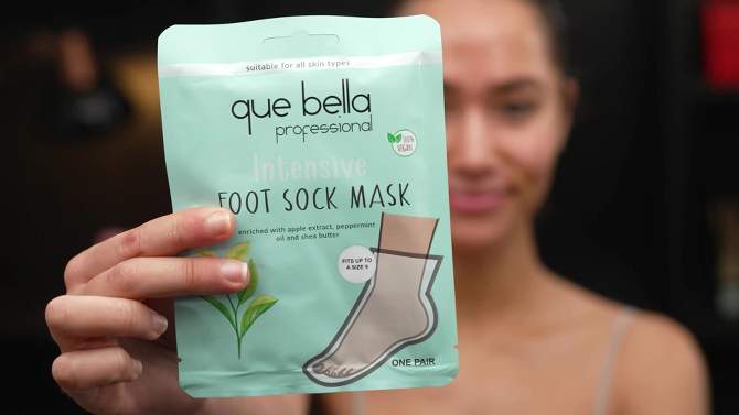Que Bella Intensive Foot Mask - 1 Pair, 2 of 10, play video