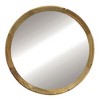 D20x1.5"Transitional Decor Style Mango Wood Wall Mirror Wall Decor with Frame of Solid Mango Wood for Bathroom - 3 of 3