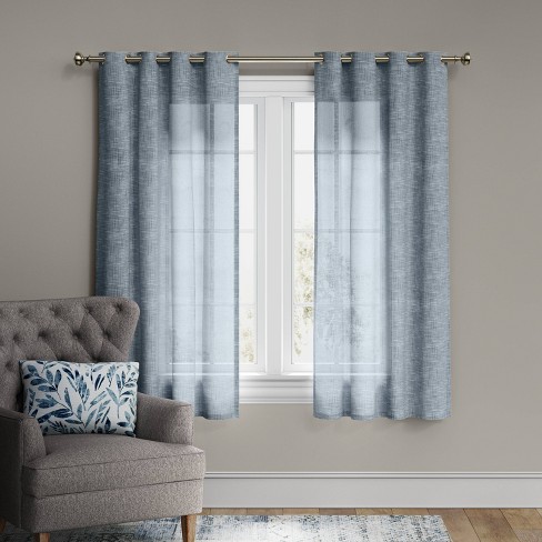 1pc Light Filtering Textured Weave Window Curtain Panel - Threshold™ - image 1 of 2