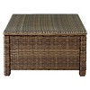 Crosley Bradenton Outdoor Wicker Sectional Glass Top Coffee Table - 2 of 3