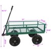 BEAFUP Heavy Duty 660Lbs Capacity Garden Cart with 4 Airless Solid Tires & Removable Mesh Sides-Foldable Utility Wagon for Gardening,Yard Work - 3 of 4