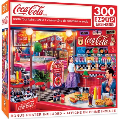 MasterPieces 300 Piece EZ Grip Jigsaw Puzzle - Coca-Cola Soda Fountain - 18"x24"