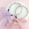 Wrapables Pearl & Rhinestone Headbands with Long Ribbon Head Wraps (Set of 2) - image 3 of 4