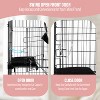 FDW Cat Cage 3 Tier 67 Inch Cat Enclosure Cat Crate Cat Kennel with Hammock Platforms & Ladders Ideal for Multiple Cats and Easy to Clean - 4 of 4