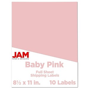 JAM Paper Shipping Labels 8.5" x 11" 10ct - 1 of 4