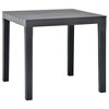 vidaXL Bistro Table Black 15.7"x27.5" Metal - 3 of 4