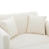 CAINAS 3-in-1 Convertible Accent Chair Bed with Adjustable Back&2 Pillows,Luxury Teddy Fabric Armchair Chaise Lounge for Living Room&Bedroom - 4 of 4