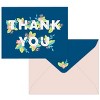 Green Inspired 10ct Hidden Flowers Thank You Cards: Floral Stationery Pack with Envelopes, Blank Inside, Multicolor - 2 of 3