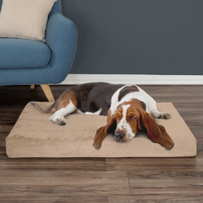 foam dog bed with removable cover