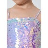 2Bunnies Girls' Shimmering Sequin Spaghetti Strap Mini Dress - 3 of 4