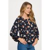 WEST K Women's Dream Buckle Keyhole Long Sleeve Blouse - 2 of 4