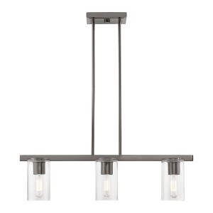 Livex Lighting Clarion 3 - Light Chandelier in  Black Chrome - 1 of 4