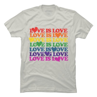 Design By BybbSnugg Humans Love is Love Rainbow Pride Repeat By BybbSnugg BubbSnugg T-Shirt