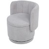 TOAOTBNBO Oversized Swivel Accent Chair with Ergonomic Rounded Armrests, Barrel Chair with Plush Cushion Single Sofa Chair for Hotel - 2 of 4