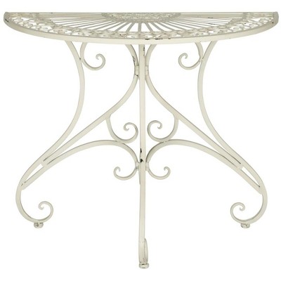 Annalise Indoor Outdoor Accent Table Antique White Safavieh Target   GUEST 652c2f4f A7cb 410a Aeb2 3e0fb6a95651