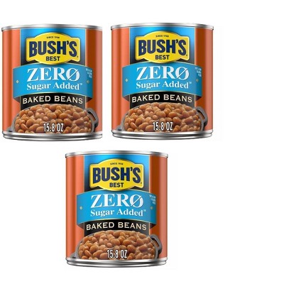 Bush's Best Zero Sugar Added Baked Beans - 15.8oz pack of 3