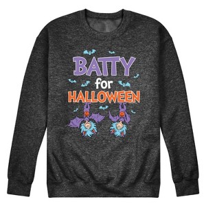 Men's - Dr. Seuss - Batty For Halloween Thing 1 and Thing 2 Graphic Fleece Sweatshirt - 1 of 4