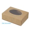 Unique Bargains Paper Durable Soap Box with Oval PVC Window for DIY Craft 30 Pcs - 4 of 4