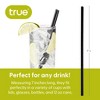 True Plastic Straws, Cocktail Straws, 7 Inch Black Plastic Party Straws, Set of 100, Disposable Smoothie Straws - 3 of 4