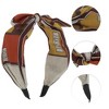 Unique Bargains Women's Wide Tie Bow Geometric Headbands 1 Pc - 3 of 4