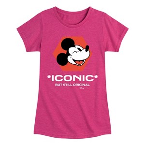 Girls' - Disney - Mickey Mouse Fitted Short Sleeve Graphic T-Shirt - 1 of 4