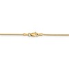 Black Bow Jewelry 1mm 14k Yellow Gold Solid Round Snake Chain Necklace - 4 of 4
