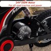 24V Shatter-resistant Plastic Electric Motorcycle with 3 Speed Modes Max Up to 14.29MPH, Parent-Controlled Safety for Kids 8-14 - 4 of 4