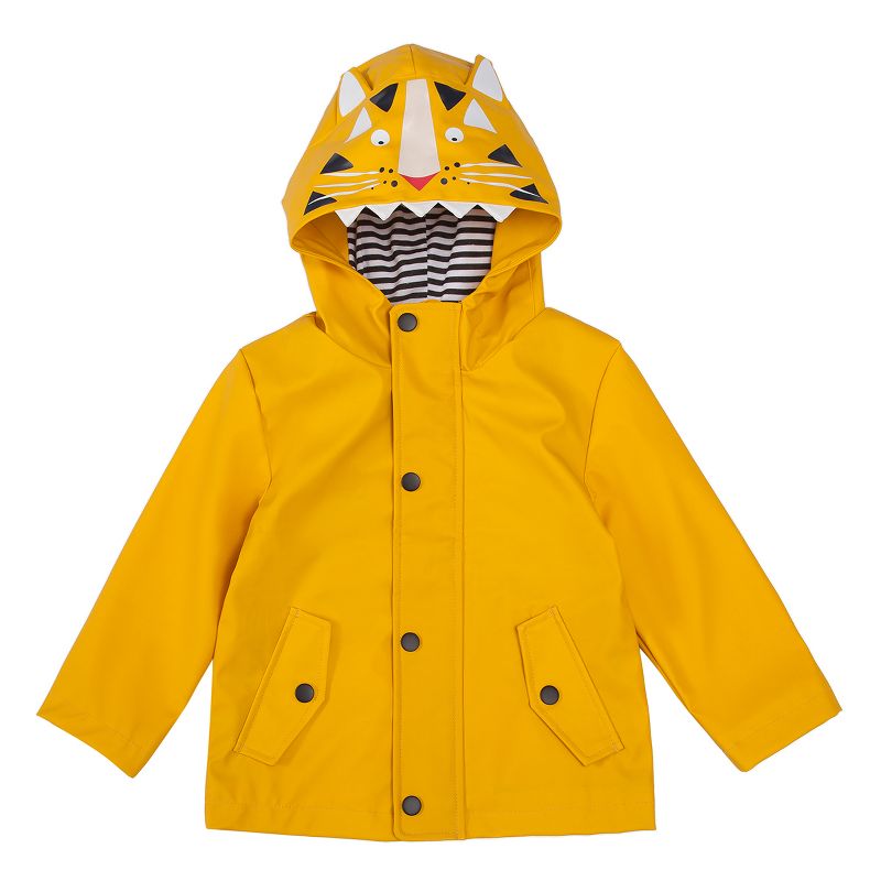 Rokka&Rolla Boys' and Toddlers' Waterproof Rain Coats Rubberized Jackets, 1 of 10