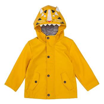 Rokka&Rolla Boys' and Toddlers' Waterproof Rain Coats Rubberized Jackets