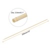 Unique Bargains 450 Pcs Bamboo Skewers Sticks 10" 2.5mm Dia Wooden Cocktail Picks - 2 of 4