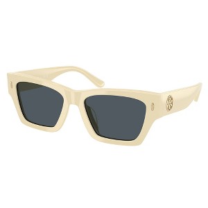 Tory Burch TY 7169U 194787 Womens Rectangle Sunglasses Warm Ivory 52mm - 1 of 3