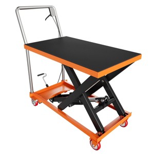 Garvee 330/500-Lb Hydraulic Lift Table Cart, Manual Single Scissor