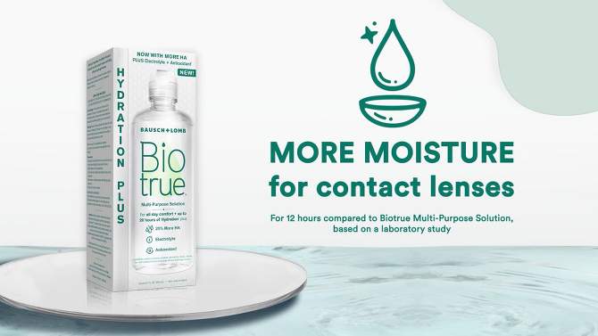 Biotrue Hydration Plus Contact Lens Solution - 10 fl oz, 2 of 11, play video